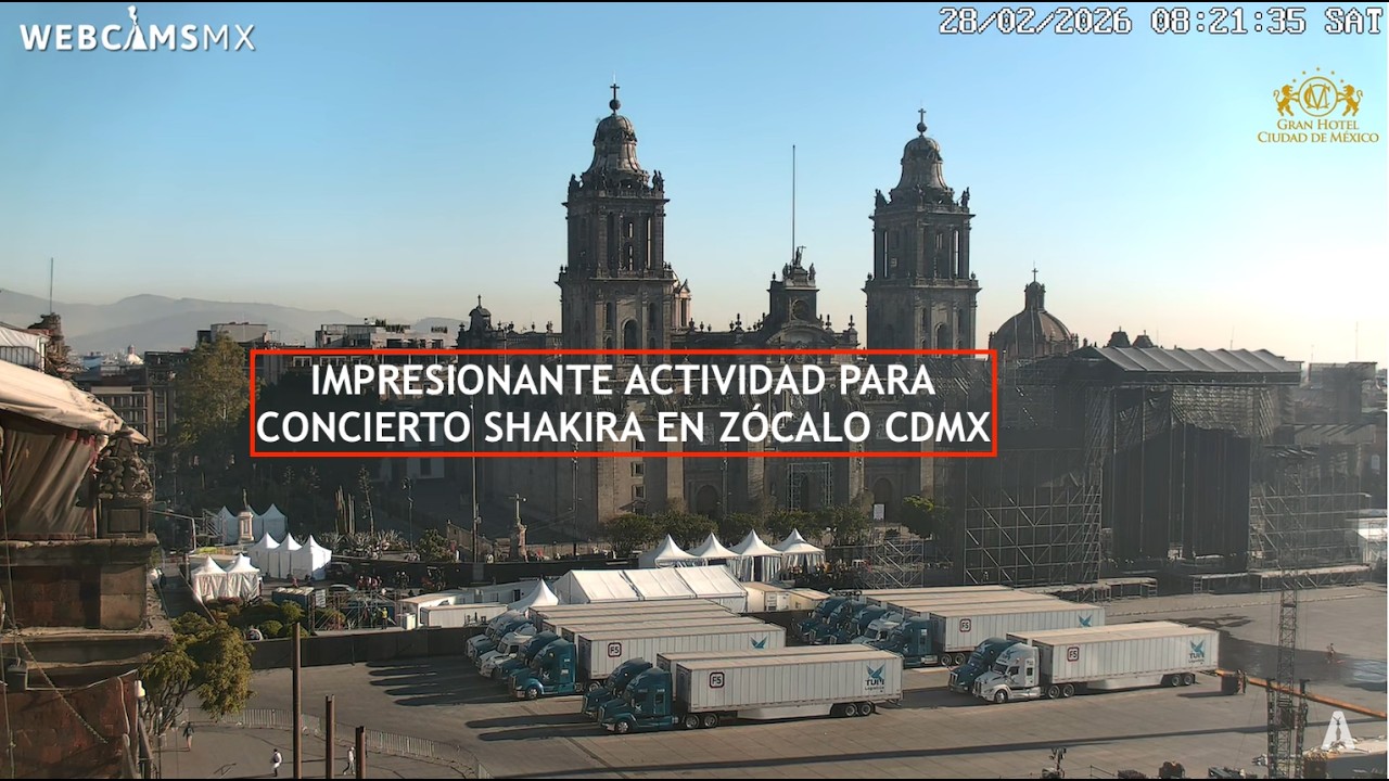 😱 #SHAKIRA en #CDMX | Impresionante actividad para el CONCIERTO del DOMINGO. #Zócalo #EnVivo