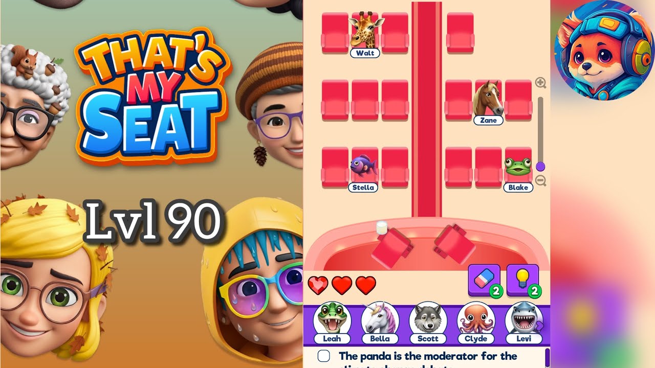 That’s My Seat – Level 90 Walkthrough & Answer | Mobile Logic Puzzle Game 