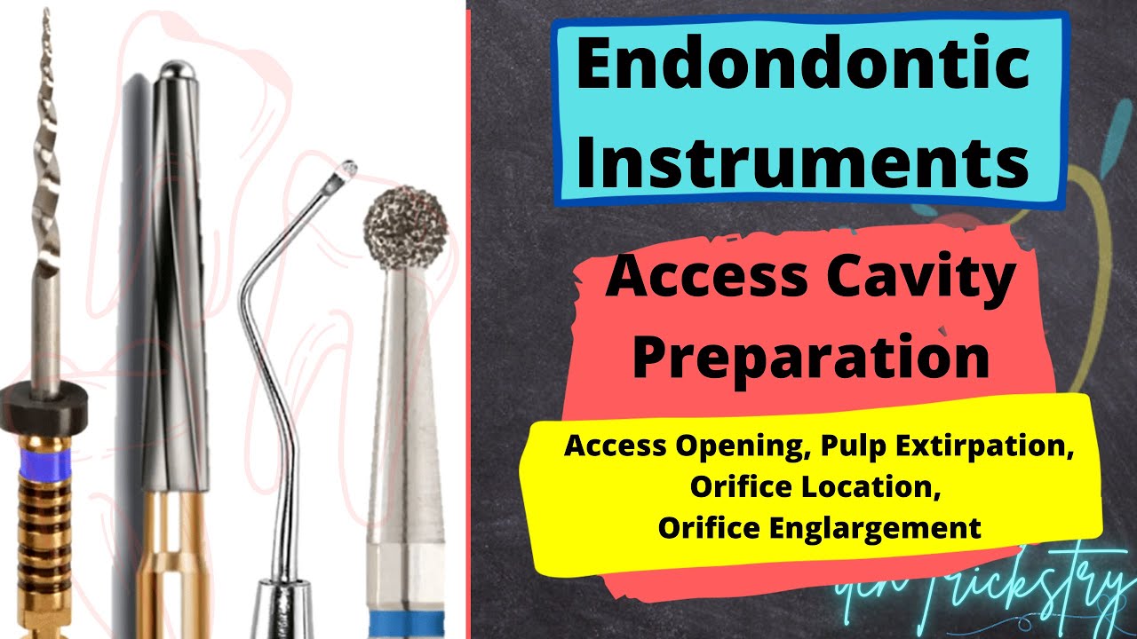 Instruments Used in Endodontics (Access Opening, Pulp Extirpation, Orifice Location and Enlargement)