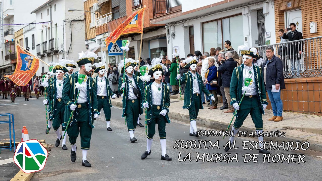 Subida al escenario de La Murga de Homer