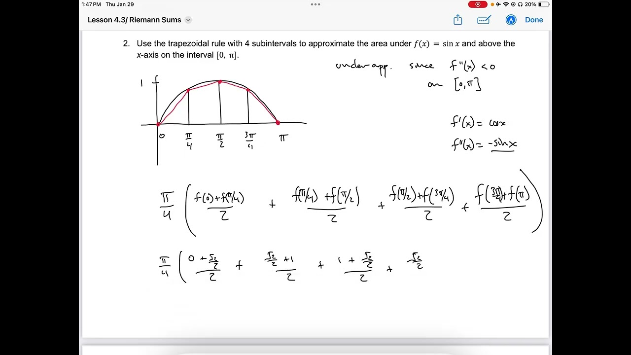 Riemann Sums Practice Problems