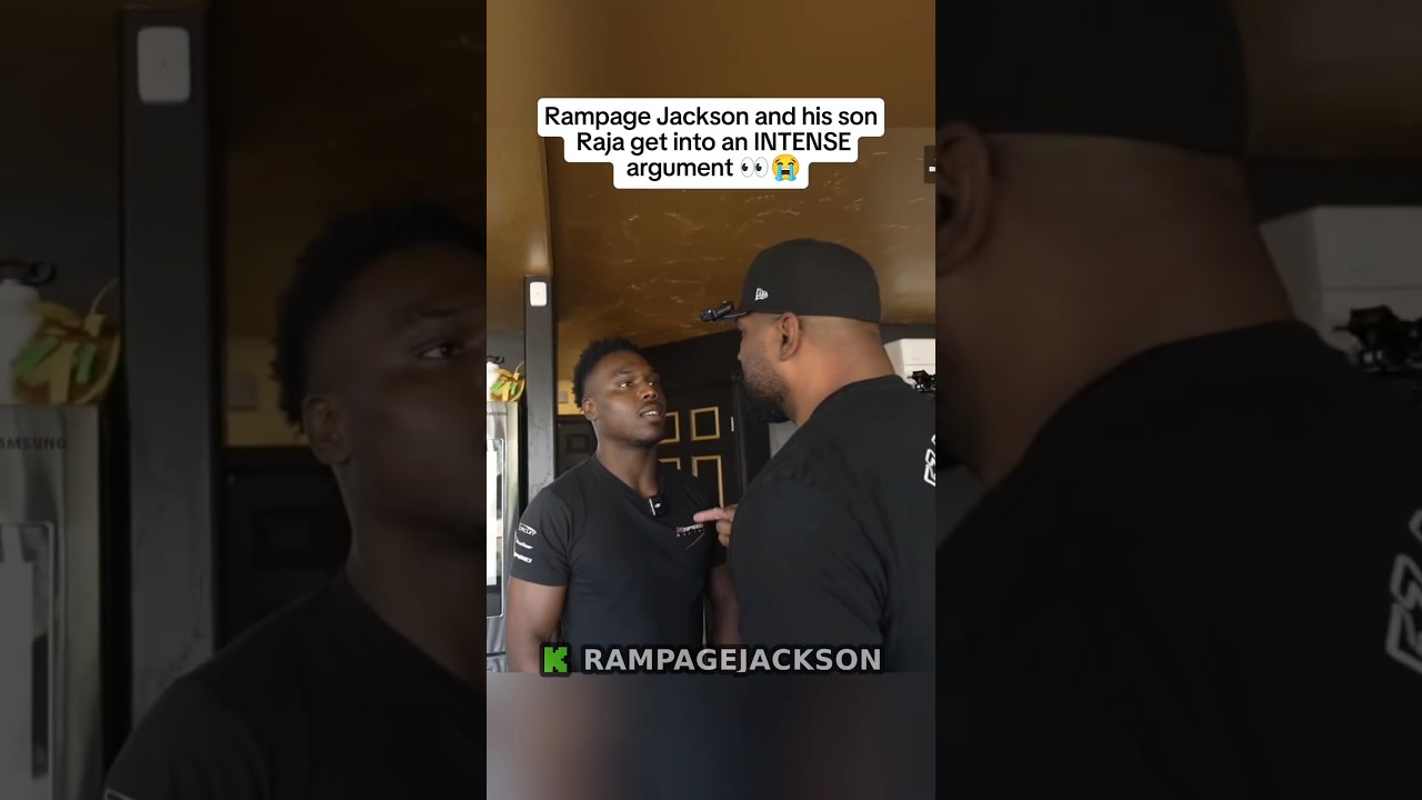 Rampage Jackson and his son Raja get into an INTENSE argument #rampagejackson #rampage #n3on #shorts