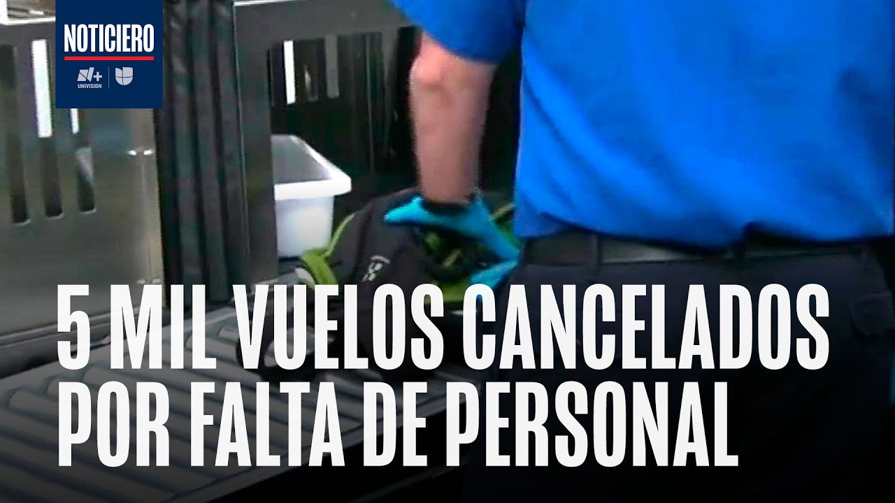 Aeropuertos EEUU Hoy: Tormentas y falta de personal provocan la cancelación de 5 mil vuelos