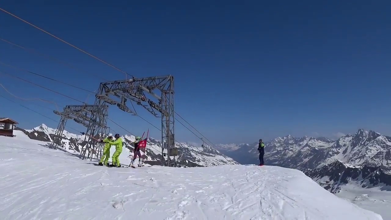 Pisten Falginjoch bis Ochsenalm am Kaunertaler Gletscher