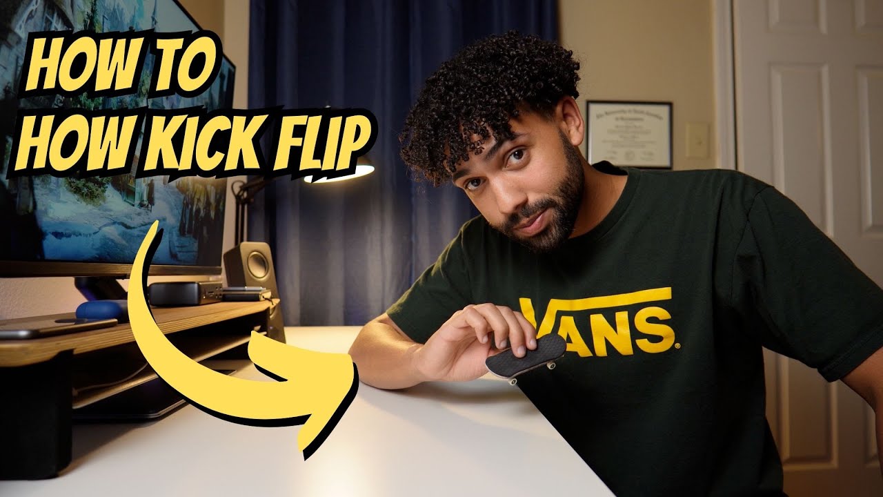 Как делать кик-флип! | Fingerboard/Tech Deck