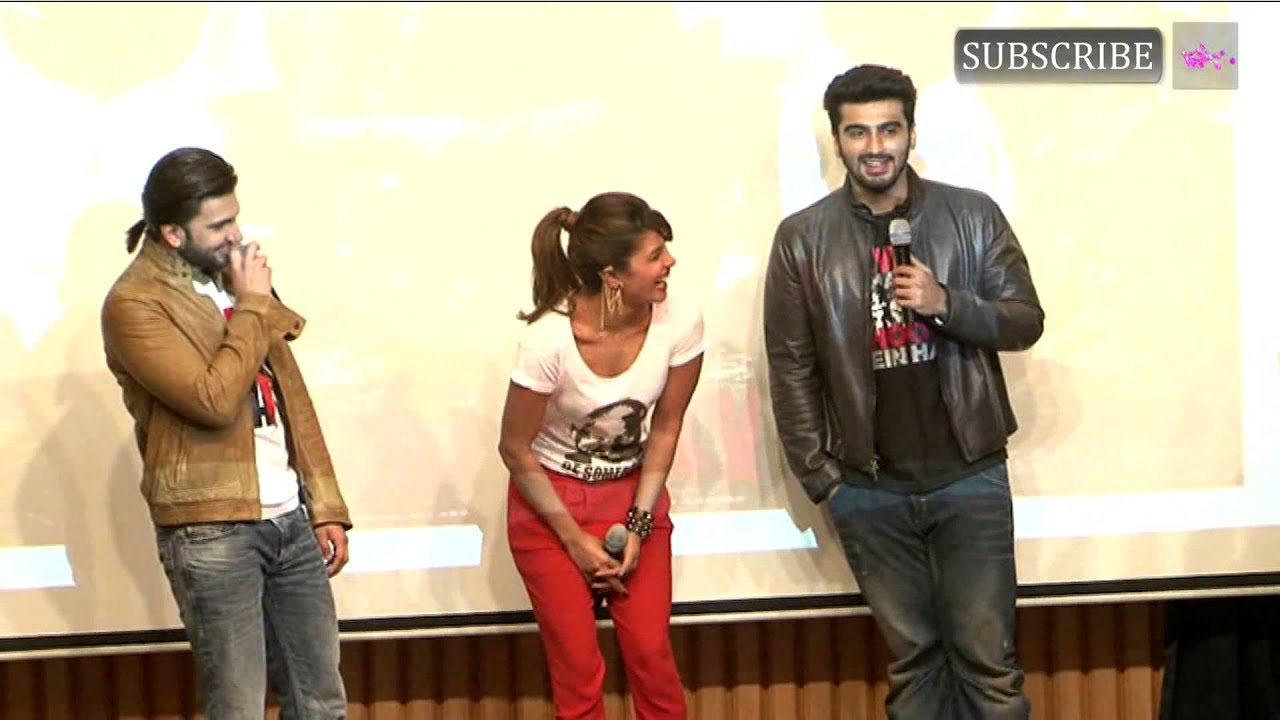 Cast of 'Gunday' promote their film at Welingkars Institute