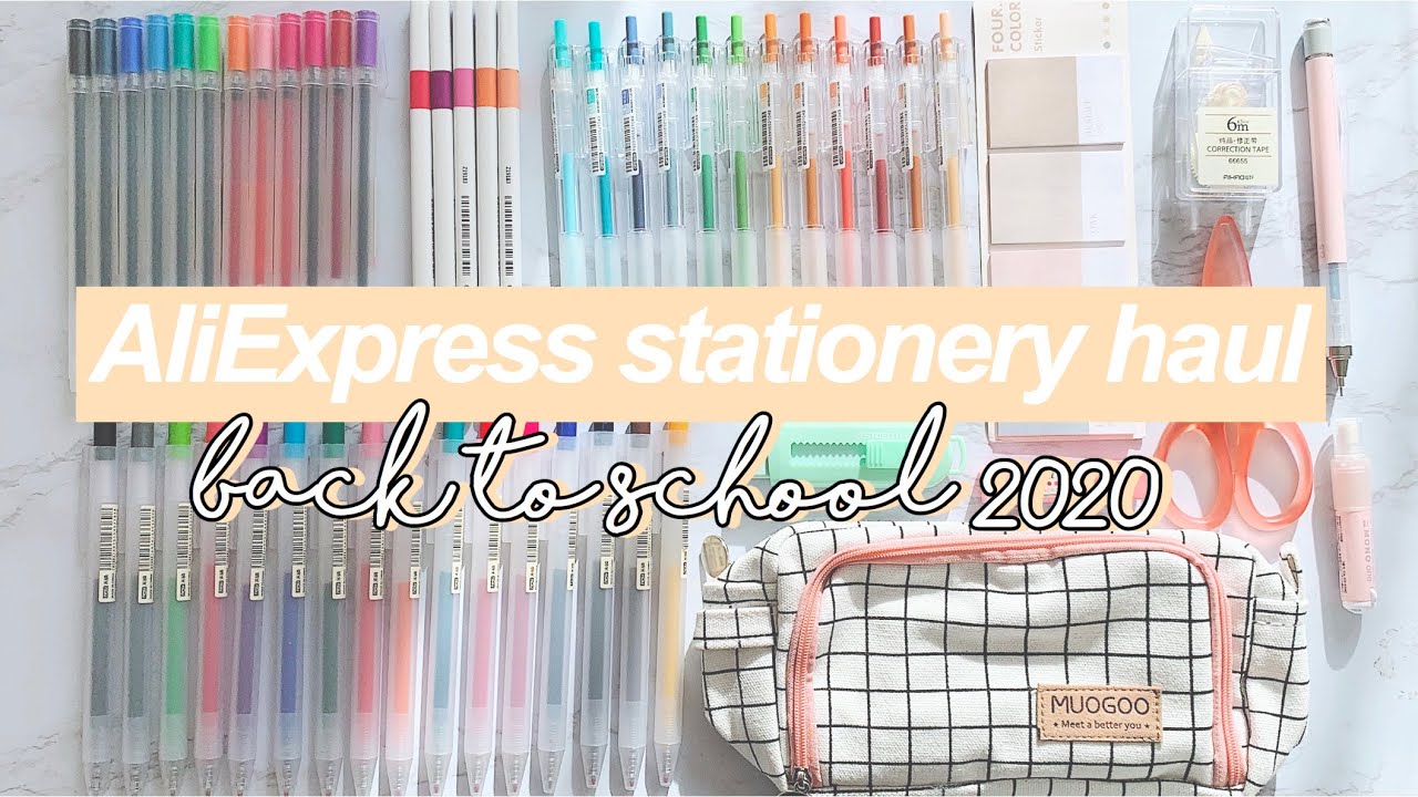 Aliexpress stationery haul ft. JIANWU | back to school haul | 100$