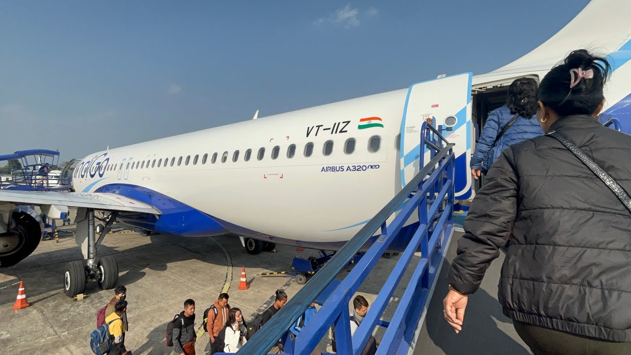 Aizawl to Guwahati, Indigo flight.