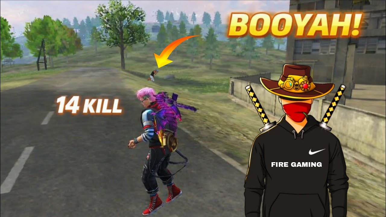 CAR RACING FREE FIRE !! 14 KILL BOOYAh 🫡