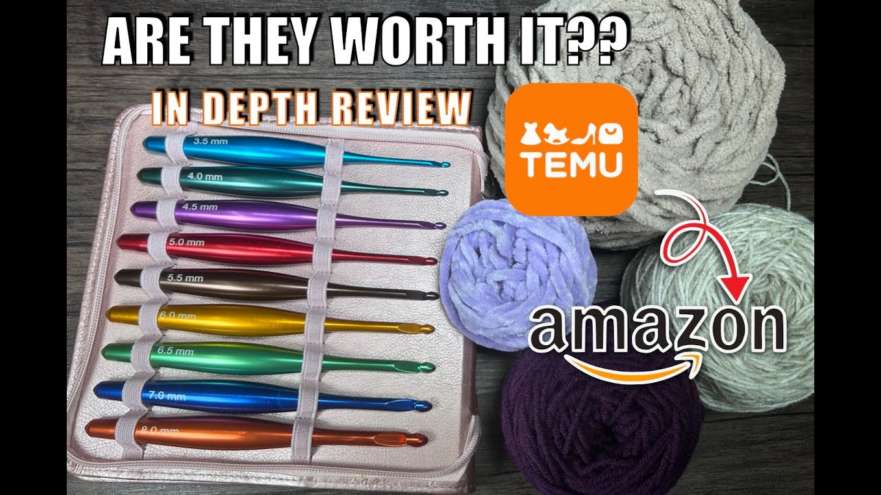I TRY TEMU ERGONOMIC CROCHET HOOKS FOR 1 WEEK, ARE THEY WORTH IT? & FIRST IMPRESSIONS #crochet