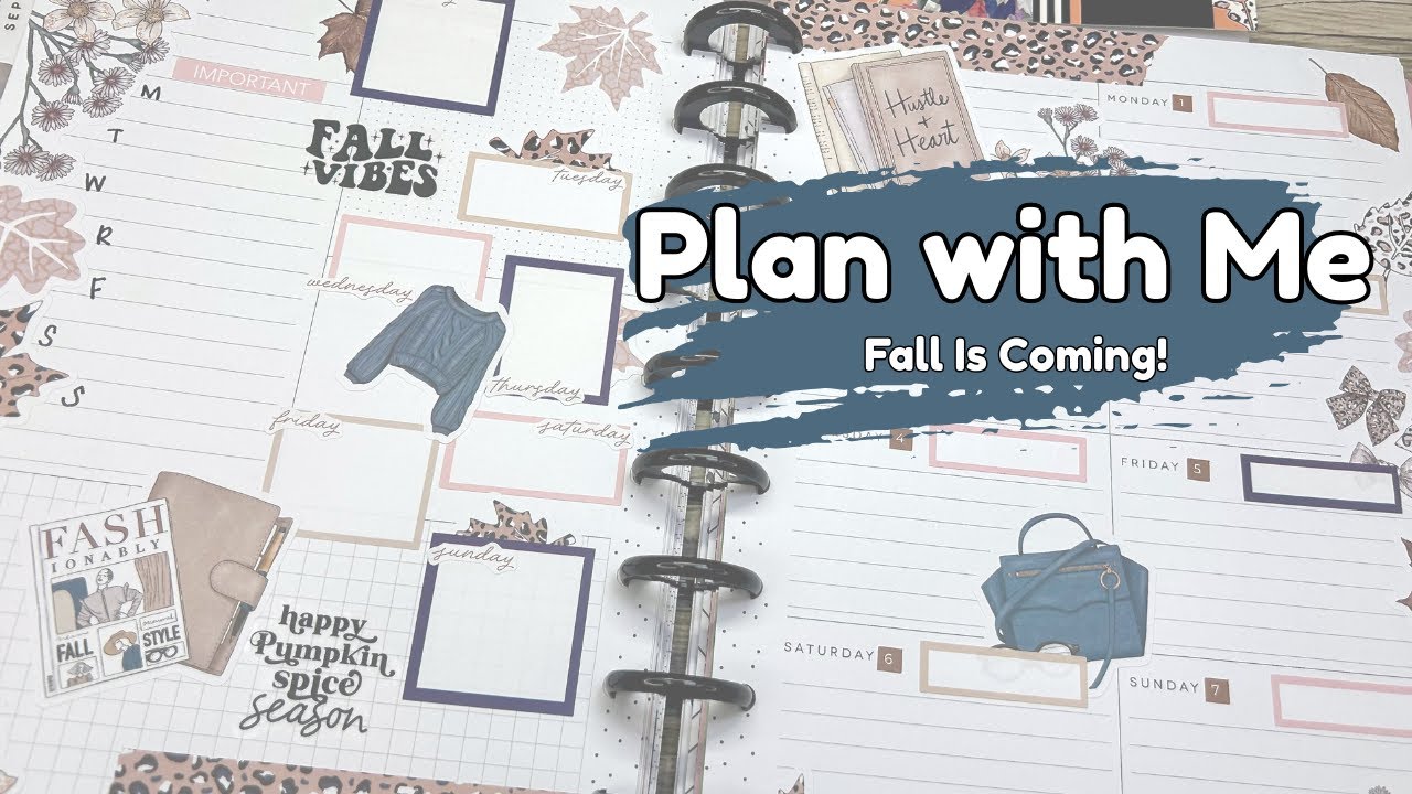 Plan with Me // Classic Dashboard Happy Planner // September 1st - 7th