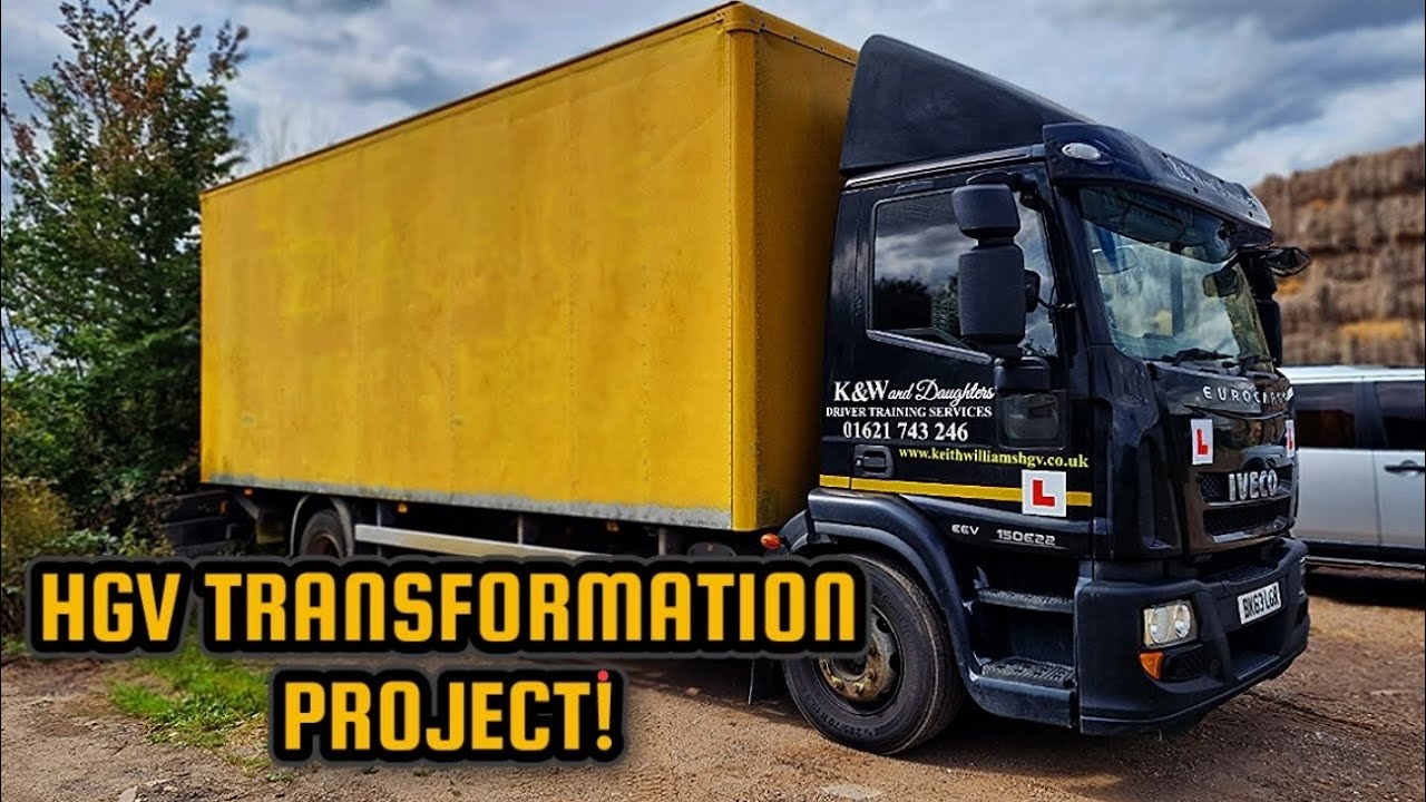 HGV DIY TRANSFORMATION PROJECT PART 1, FOR OUR FAMILY RUN DRIVER TRAINING SCHOOL