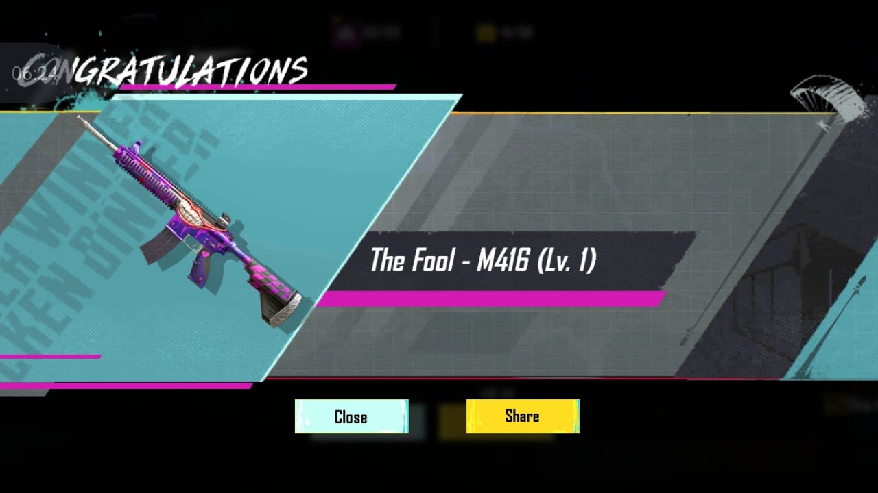 Bgmi fool m4 16 crate opening 50 crate only luck