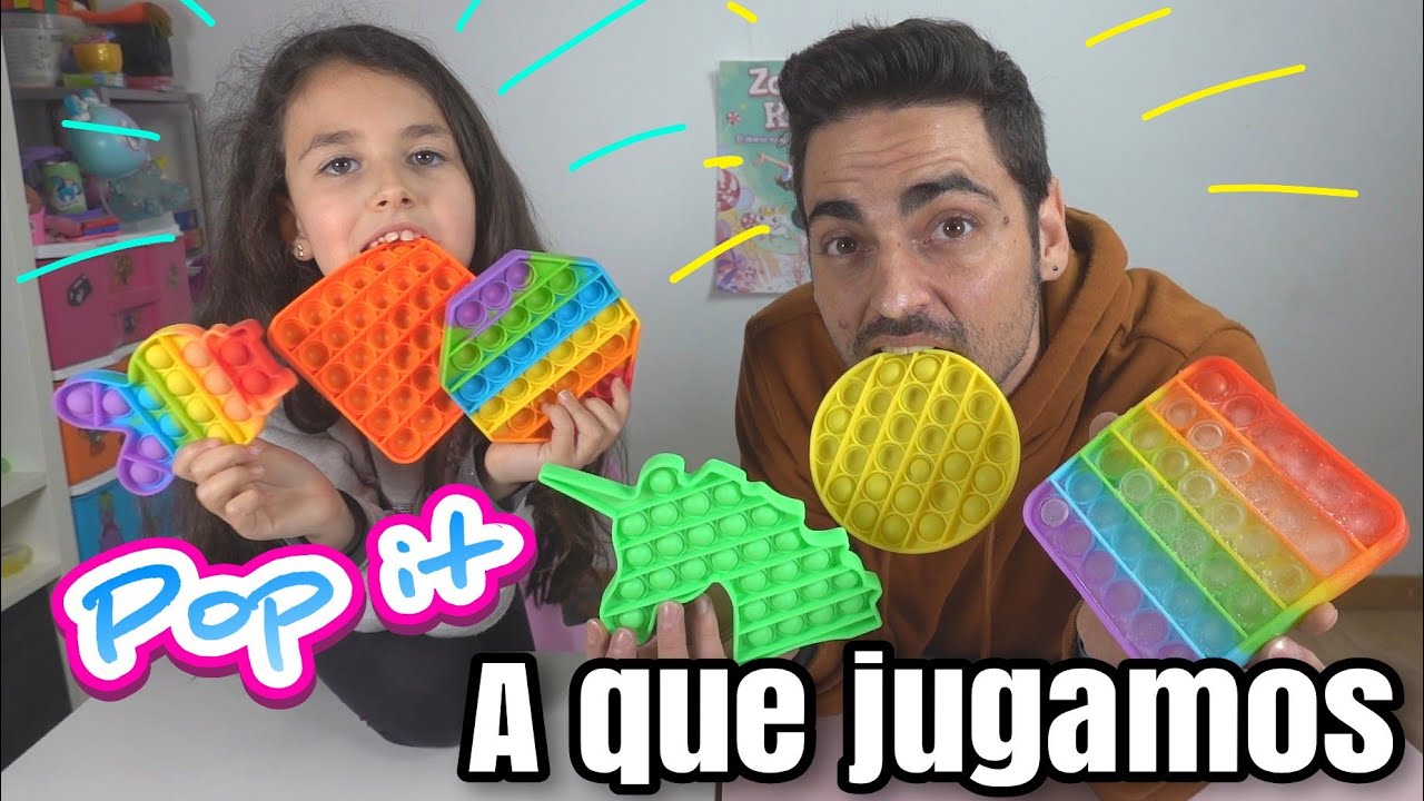 LOS POP IT LA MODA VIRAL !! ¿Para que sirven? le enseño a mi padre a jugar con las burbujas de moda