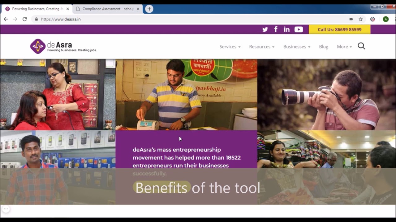 deAsra MSME Tools | Business Compliance Assessment Tool