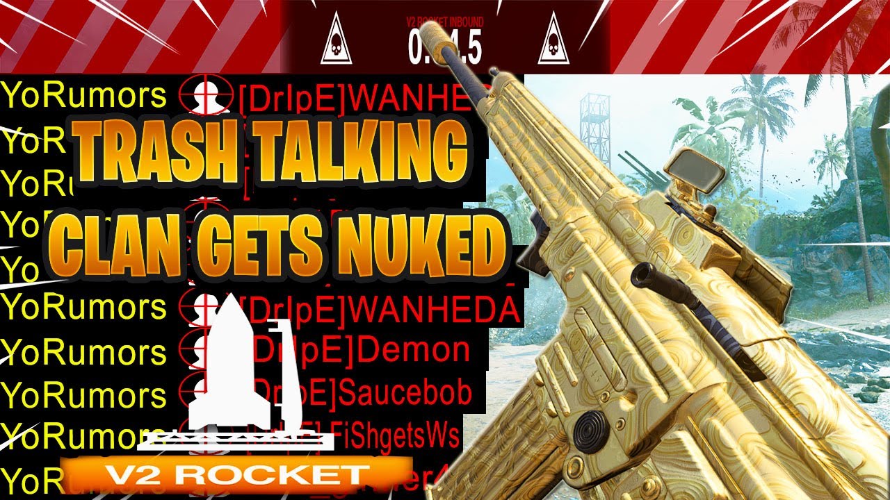 TRASH TALKING CLAN GET V2 ROCKET IN CALL OF DUTY VANGUARD