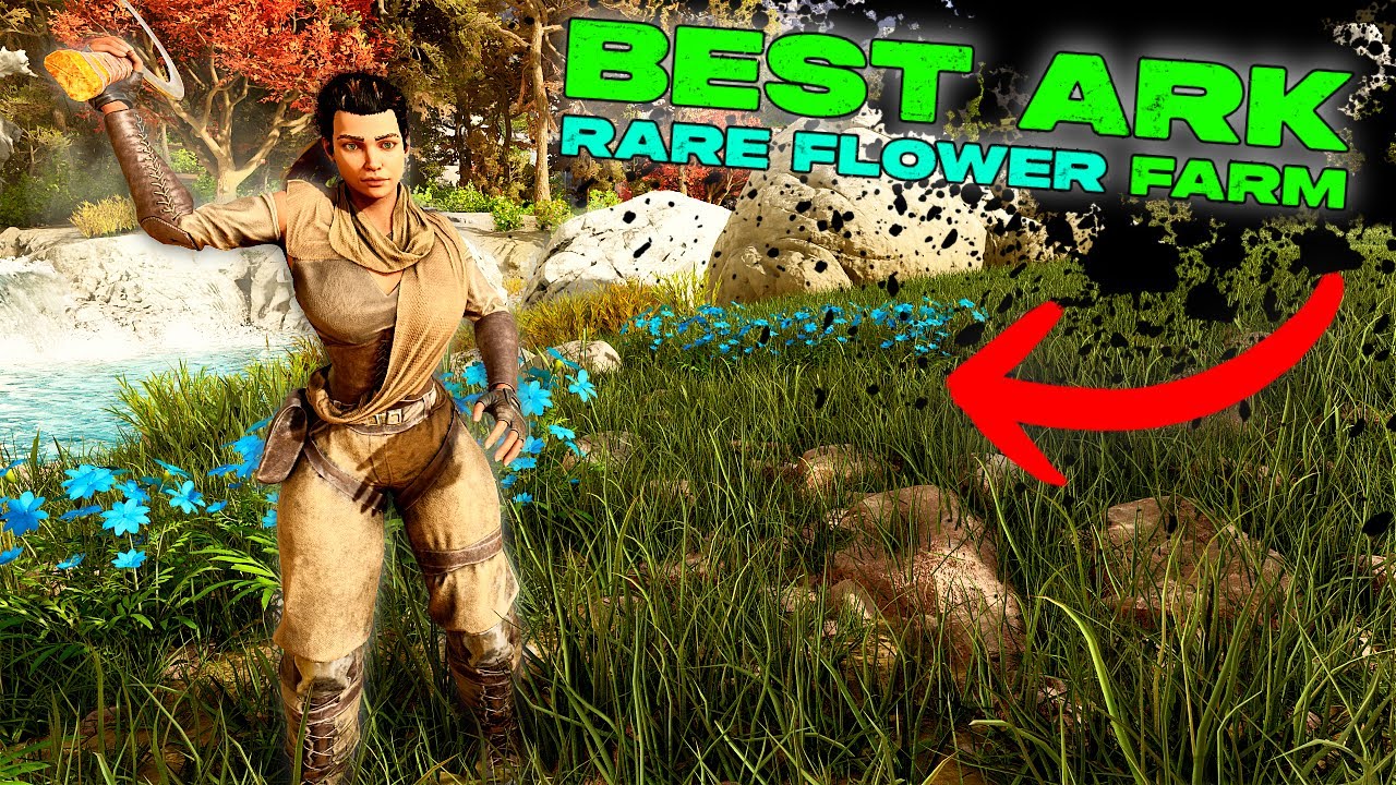 Best RARE FLOWER FARM in Ark Survival Ascended!!! ASTRAEOS RARE FLOWER Secret!!!