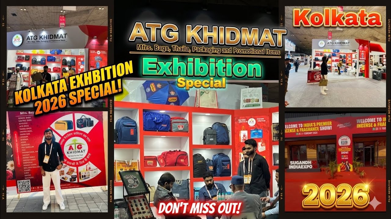Sugandh India Expo Kolkata 2026 me ATG Khidmat ka complete stall tour | Business & Exhibition Vlog”😇