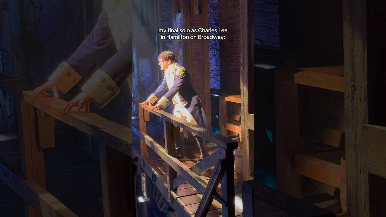 my final solo as Charles Lee in Hamilton 🥹 #actor #broadway #hamilton #theatre #backstage #pov