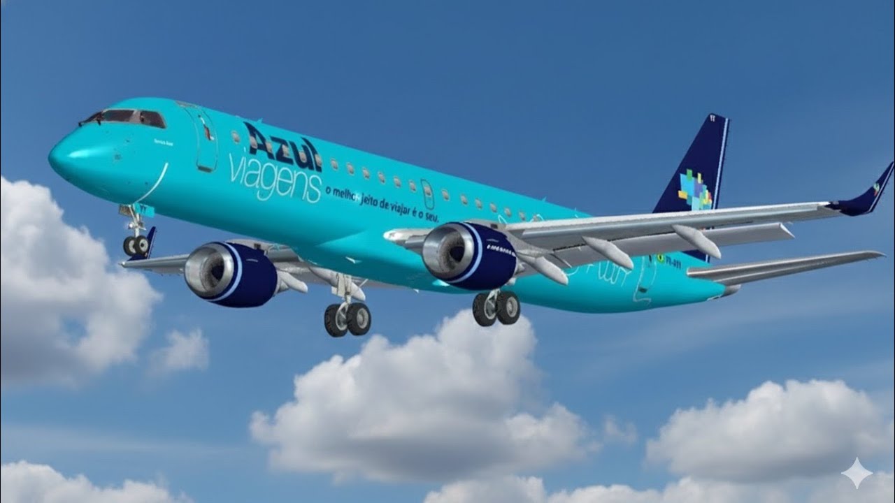 [FSX] Embraer 195 AZUL | Rio de Janeiro (SDU) - Brasília (BSB) Com escala em Campinas (VCP)