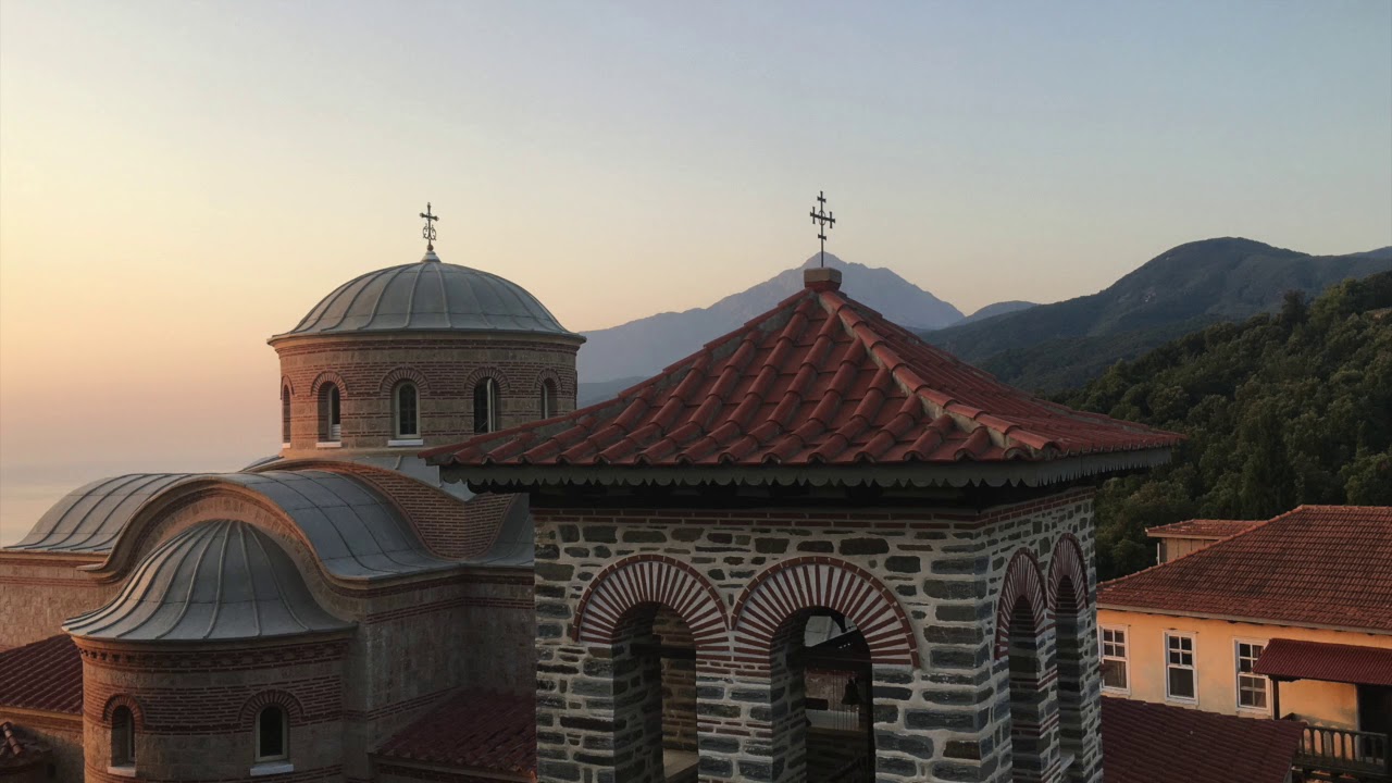 Św. Góra Athos. Fragmenty nocnej Boskiej Liturgii. Śpiewa Marcin Abijski