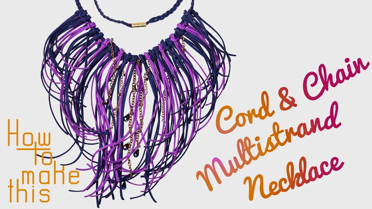 Cord and Chain Multi-Strand Necklace