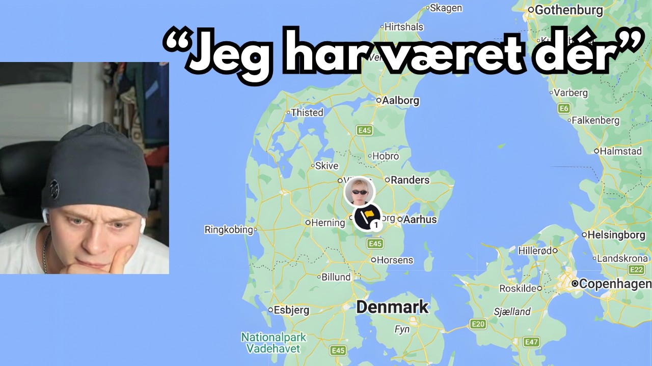Bruhliver Spiller GeoGuessr i Danmark
