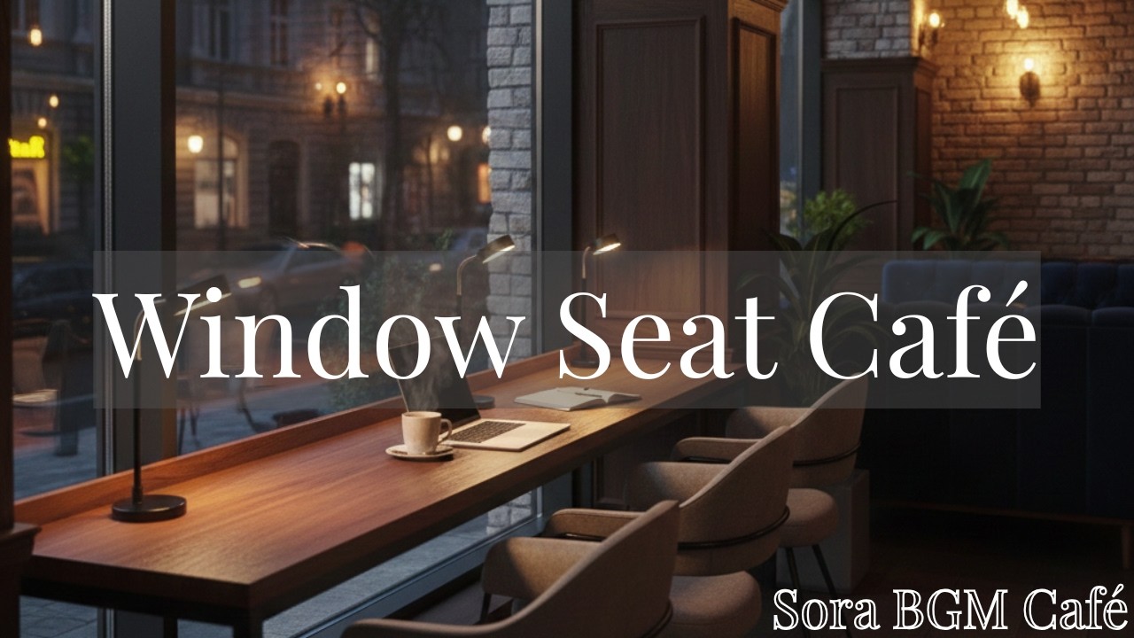 Late Night Window Seat Café | Calm Focus & Relax ☕🪟
