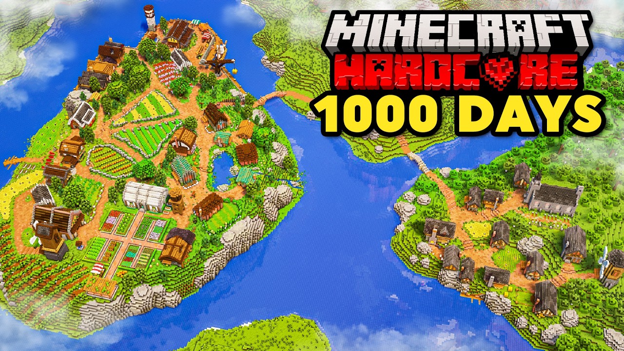 I Survived 1000 Days in Hardcore Minecraft [FULL MOVIE]