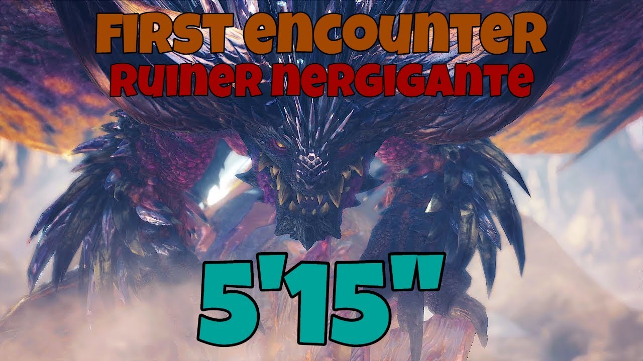 【MHW:IB|PS4】Ruiner Nergigante 太刀  5'15'' First Encounter