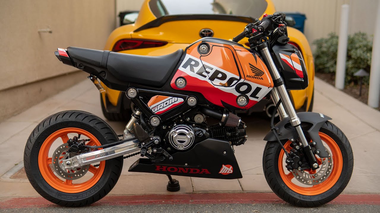Защитные кожухи HRC Belly Pan и Chimera Engineering для Honda Grom 2022 года