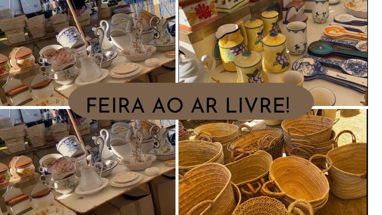 O que tem em uma feira ao ar livre em Portugal!