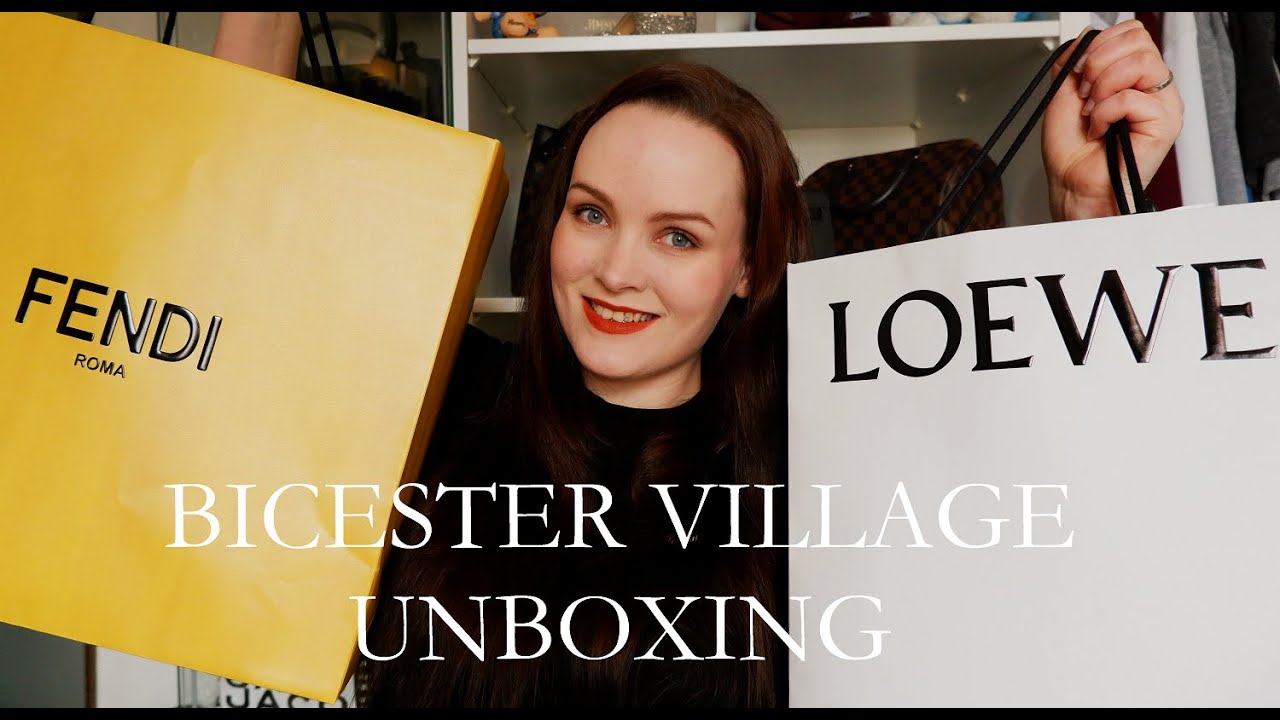 BICESTER VILLAGE FENDI + LOEWE UNBOXING - You WILL want to see this! My new favorite bag!