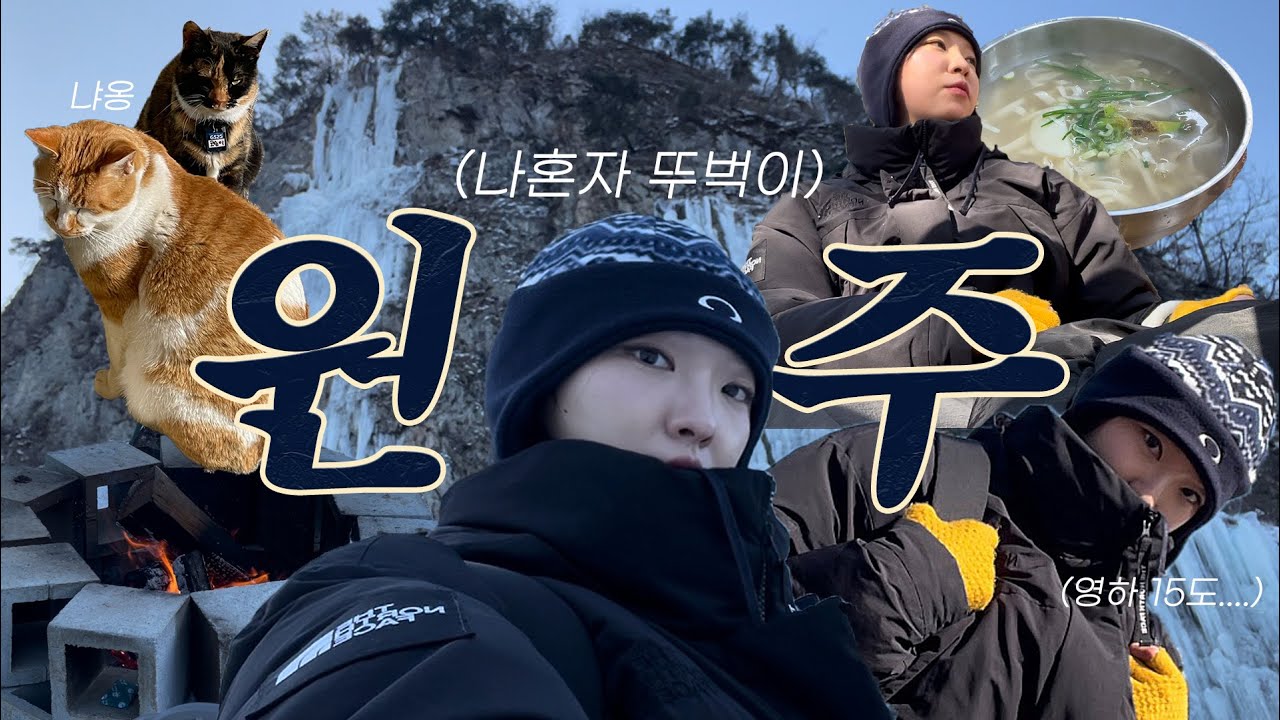 3만원 혼자 뚜벅이 겨울 원주여행, 원주 시티 투어 버스 국내 여행 (소금산 그랜드벨리, 뮤지엄산, 판대 아이스파크, 카페 스톤크릭, 어머니손칼국수)