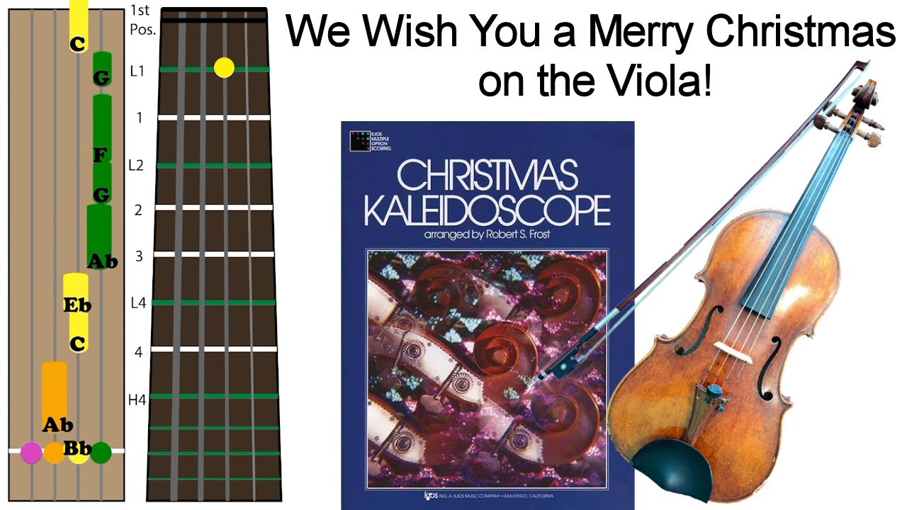How to Play We Wish You a Merry Christmas on the Viola (Tabs Tutorial)