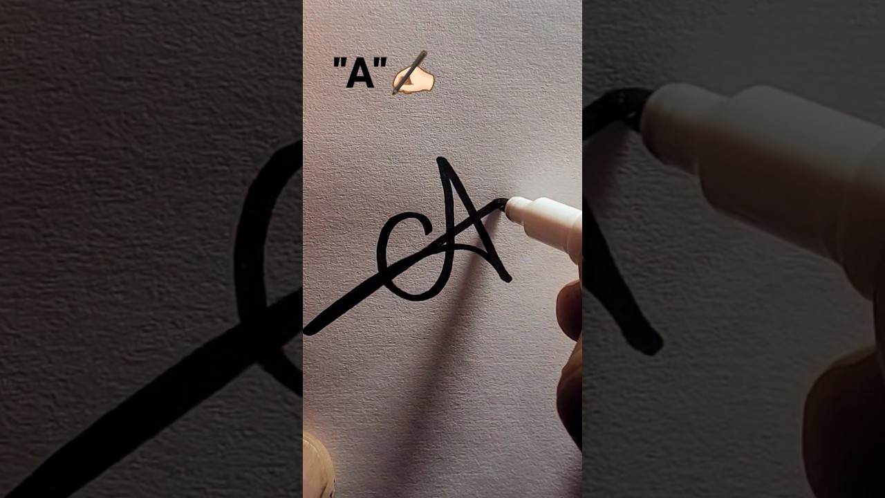 how to sign the letter A?❤