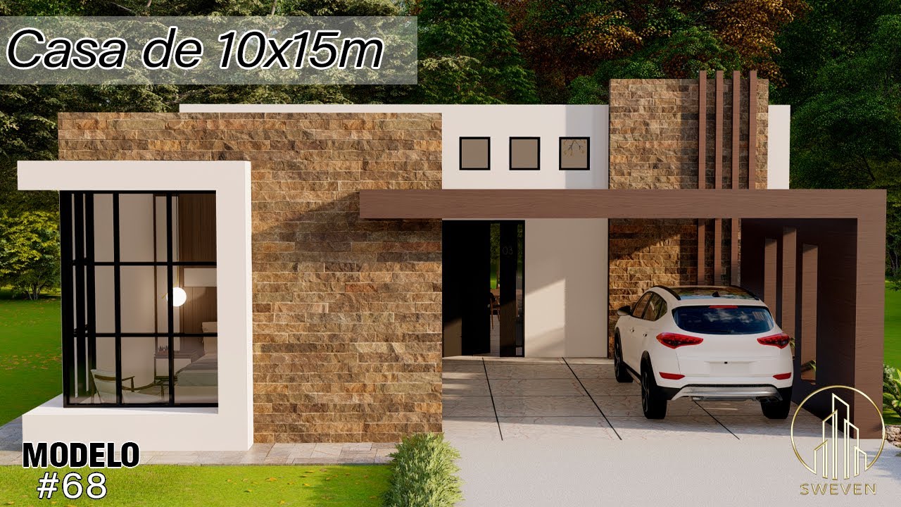 Casa de 10m x 15m
