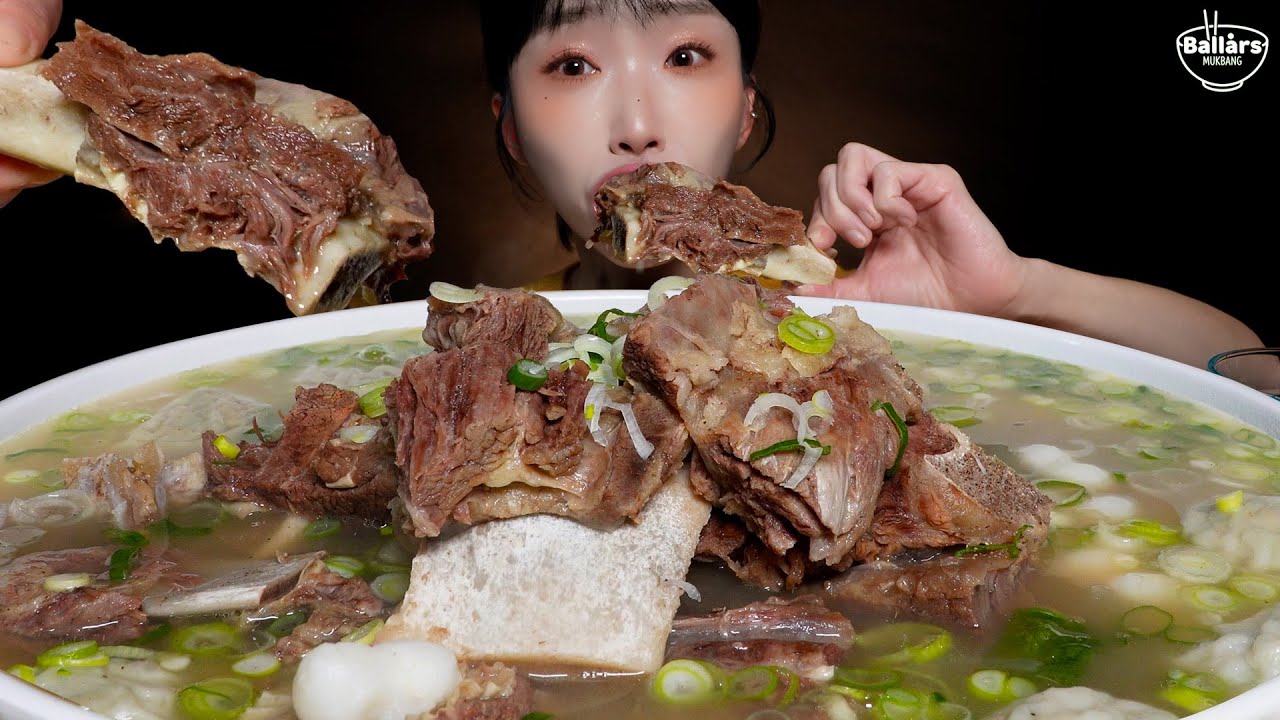 Mukbang:) Galbitang(+dumpling, tteock, noodles) Mukbang ☆ Big Bites :: ASMR :: Eatingshow ☆