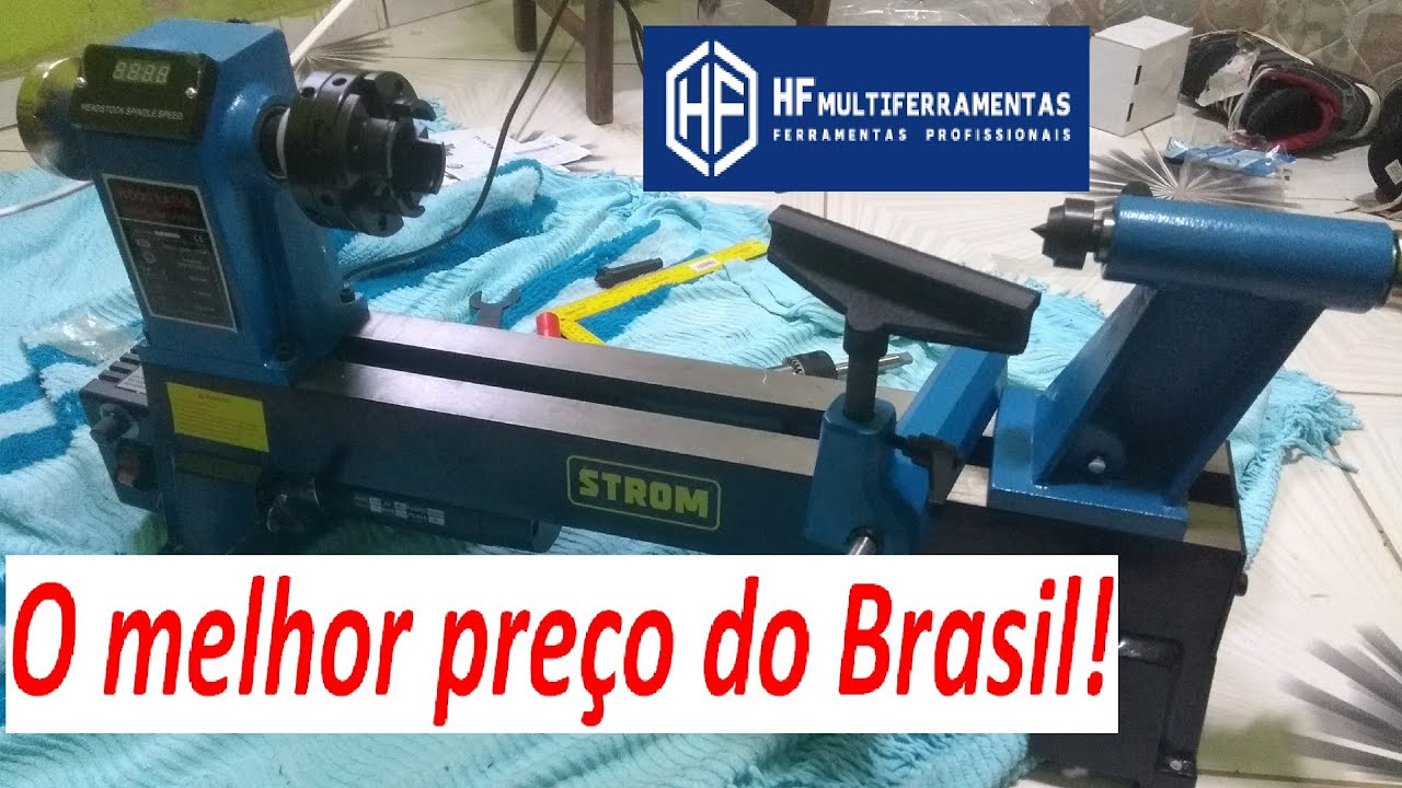 TORNO PARA MADEIRA - WOOD LATHE - MC 1218 STROM parte 1 ATUALIZADO 2022