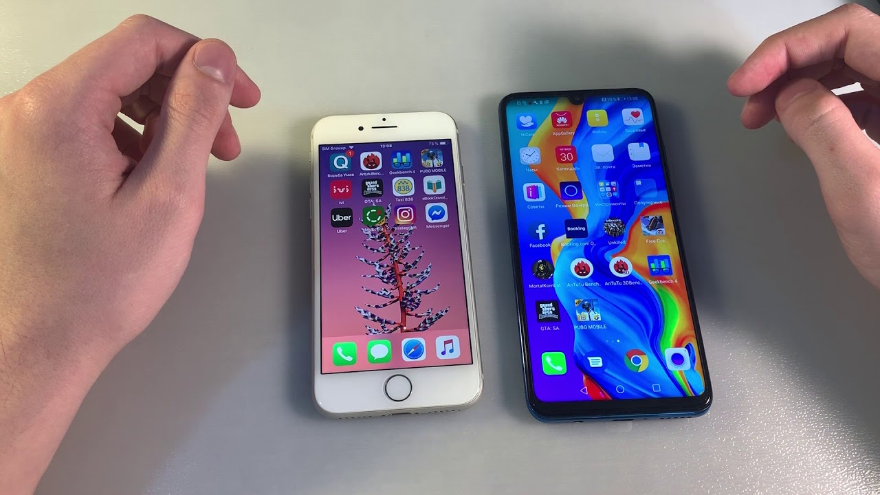 Huawei P30 Lite vs iPhone 8