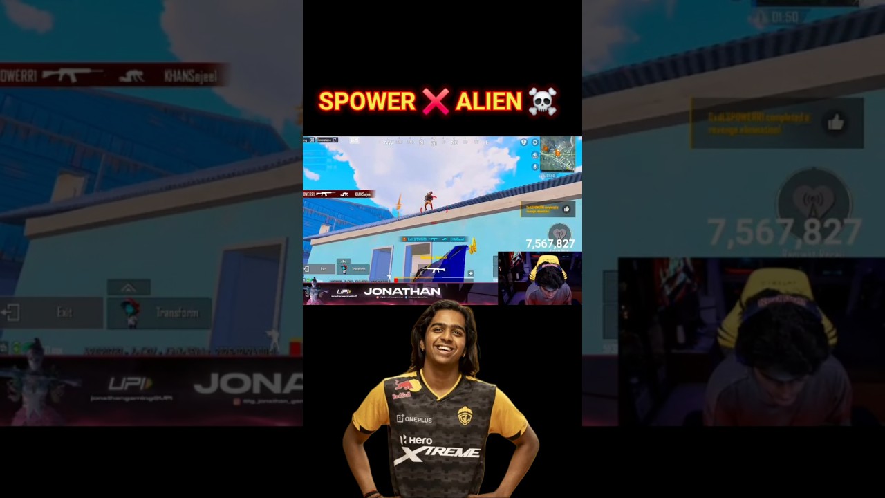 Alienpower☠️🔥 #godlike #jonathangaming #neyo #bgmi #soul #s8ul #scout #payal #bgis