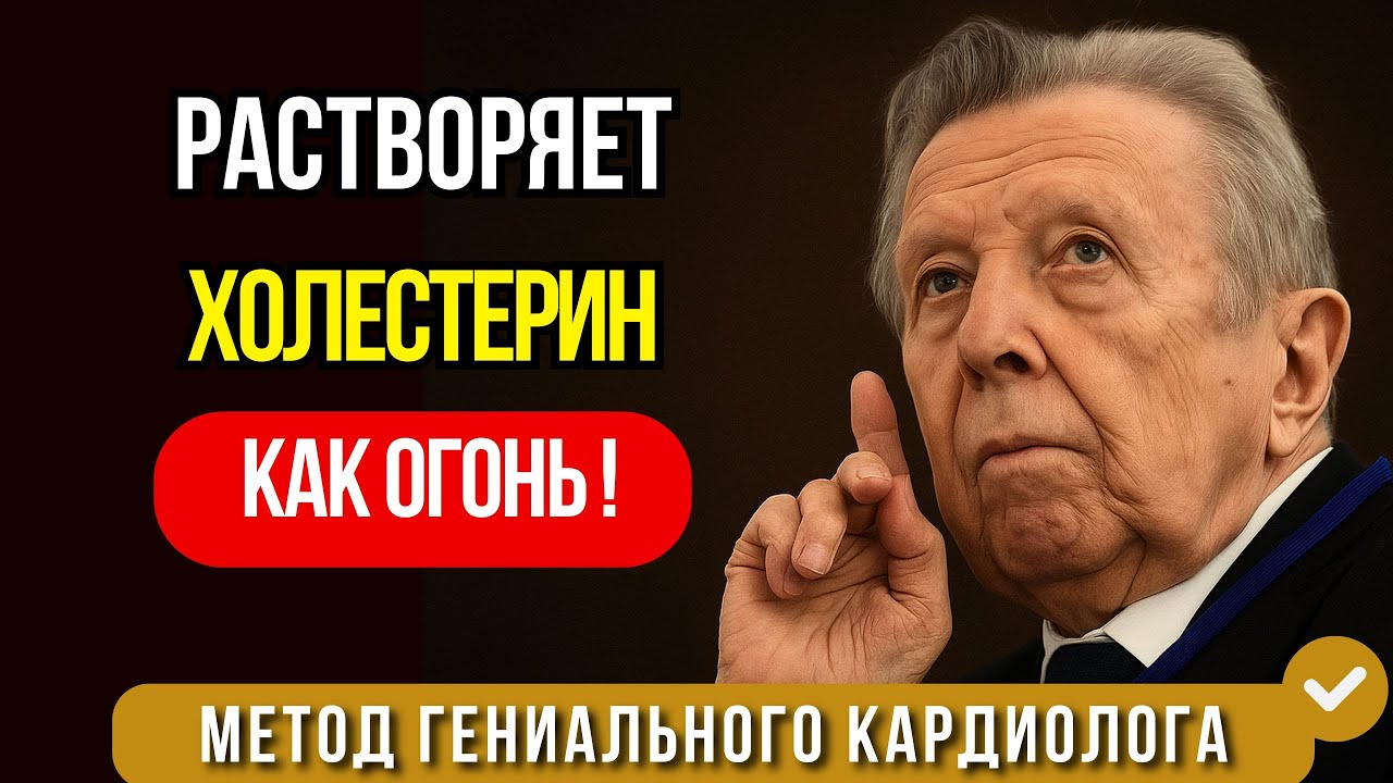 АТЕРОСКЛЕРОЗ УХОДИТ! Эти 4 ПРОДУКТА растворяют бляшки за ночь. Секрет врача Чазова