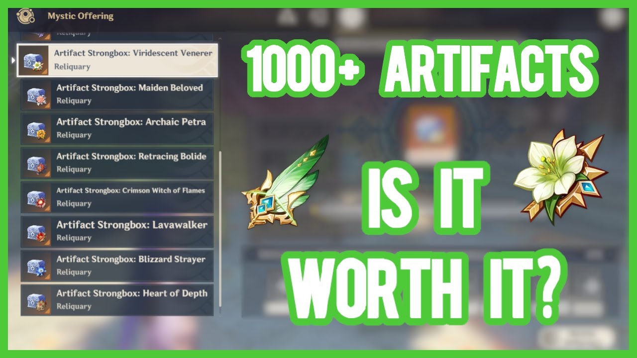 What Does 1000+ Artifacts in the NEW 3.0 Strongbox Get You? | Genshin Impact