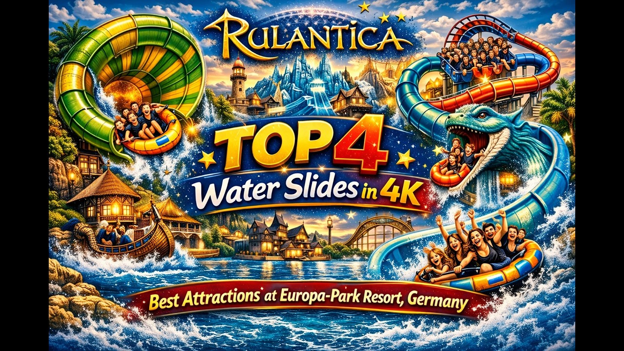 Rulantica TOP 4 Water Slides &ndash; Best Attractions at Rulantica Water Park Germany