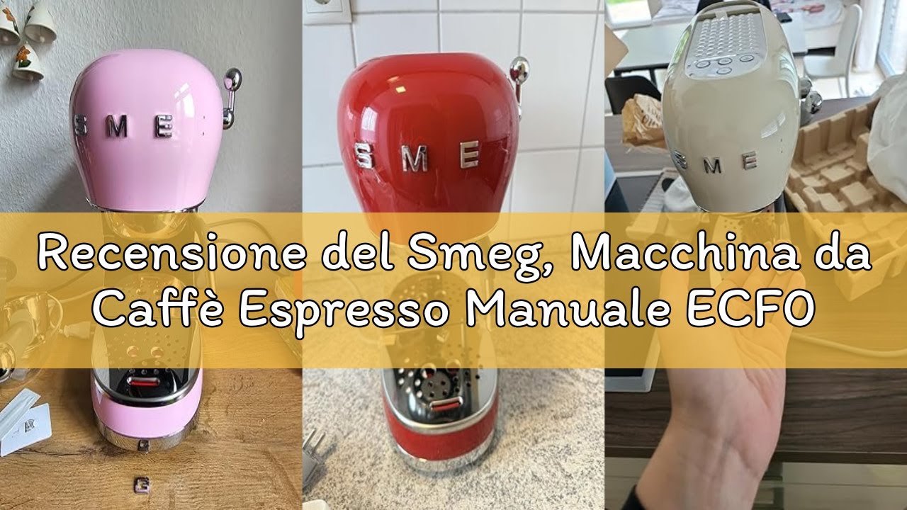 Recensione del Smeg, Macchina da Caffè Espresso Manuale ECF02RDEU, Sistema Thermoblock e Lancia a Va