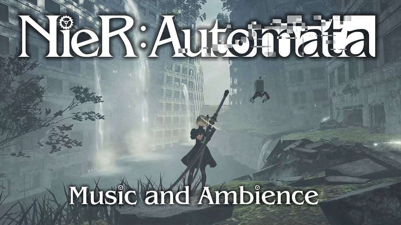 3 hours of chilling in the flooded city with 2B (Nier Automata music and ambience)
