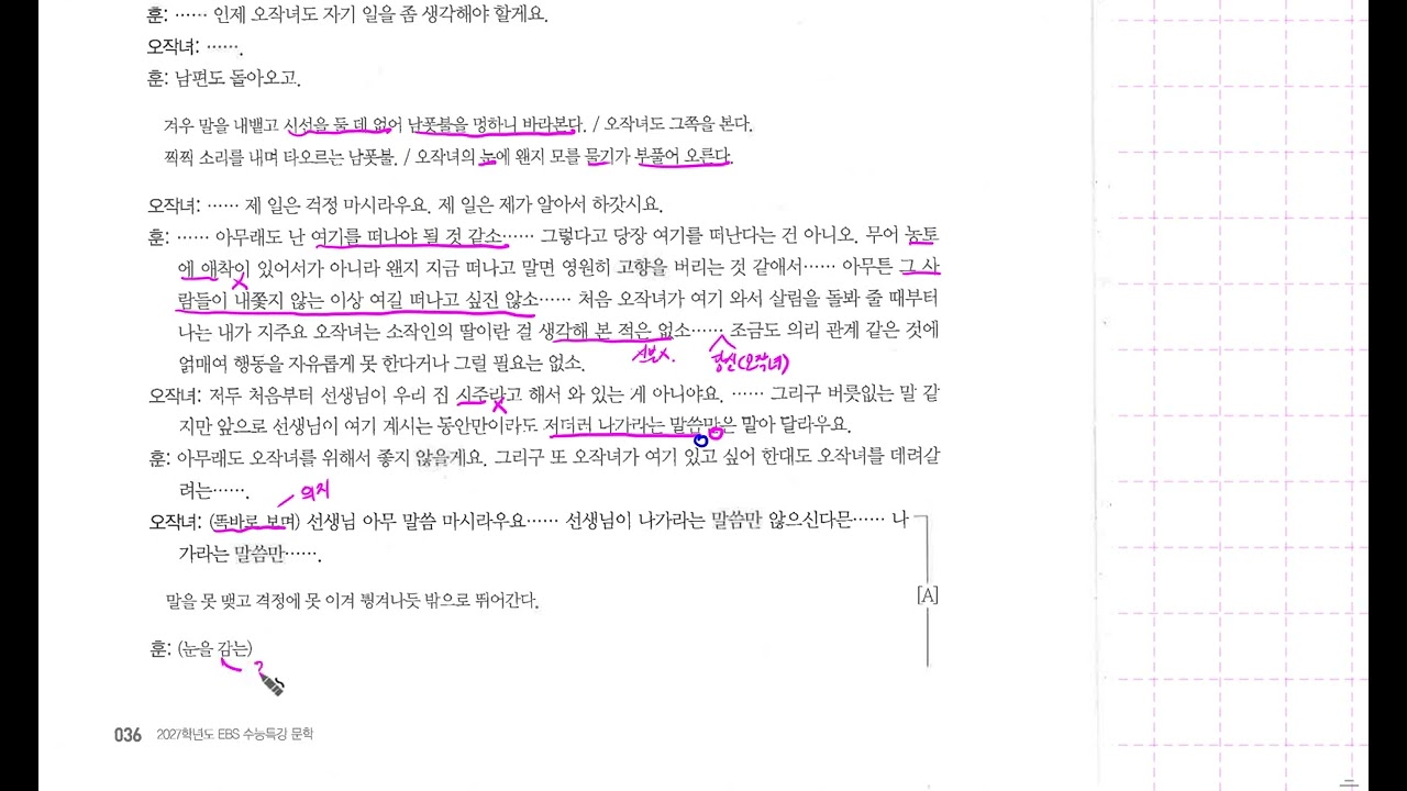 2027 수능특강 문학 개념학습 8강 : 황순원 원작, 이상현 각색 