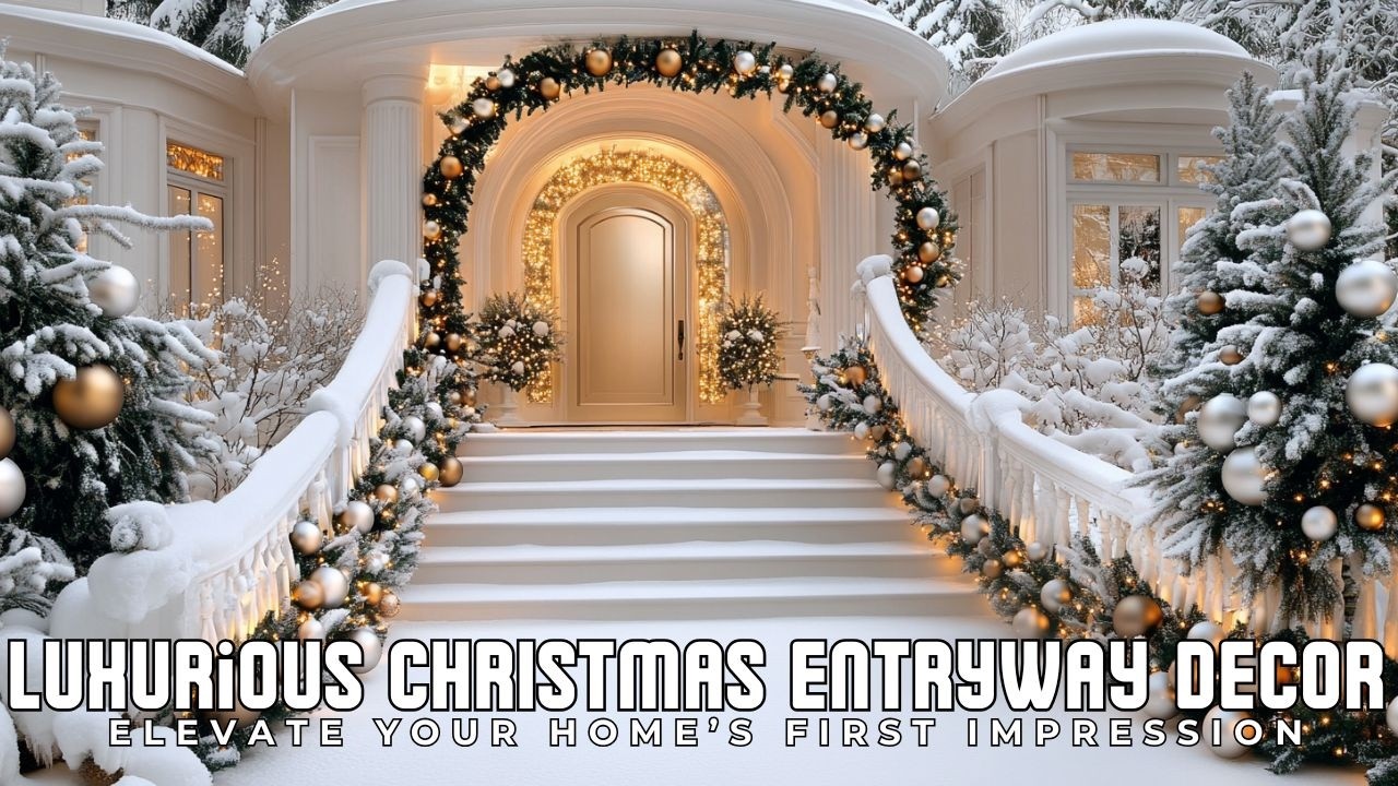 Luxurious Christmas Entryway Decor Ideas 2024