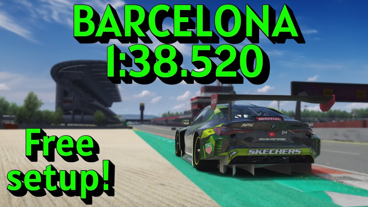 HOTLAP: ACF BMW M4 GT3 - Barcelona Moto - 1:38.520 (Assetto Corsa LFM) Free setup