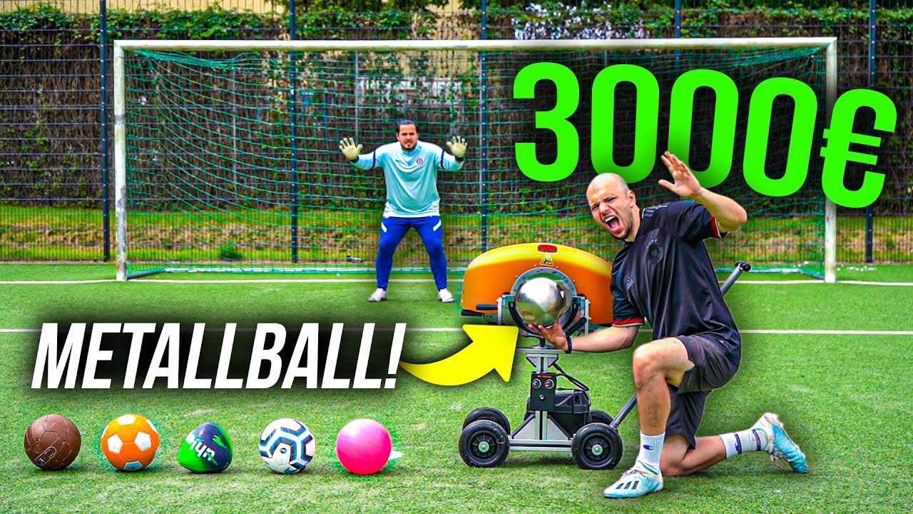 MULTI BÄLLE VS BALLMASCHINE FUßBALL CHALLENGE